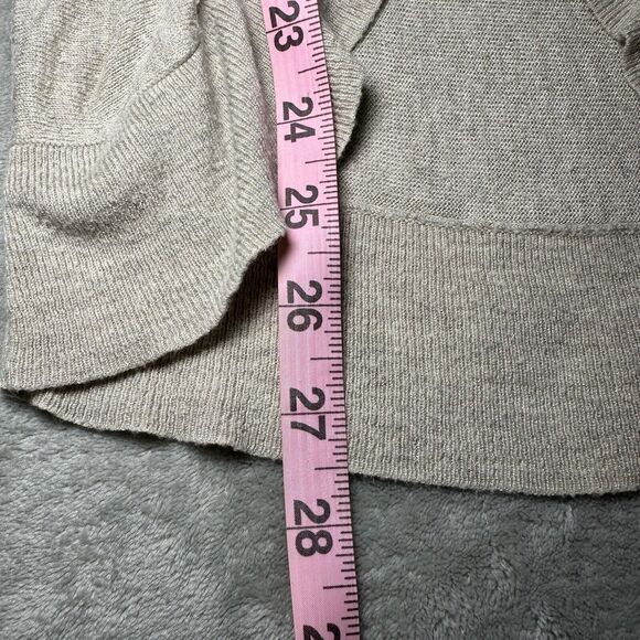 Mossimo Open Front Cardigan Women Size XS Cream Ruffle Knit Preppy Academia Y2K - Picture 7 of 11